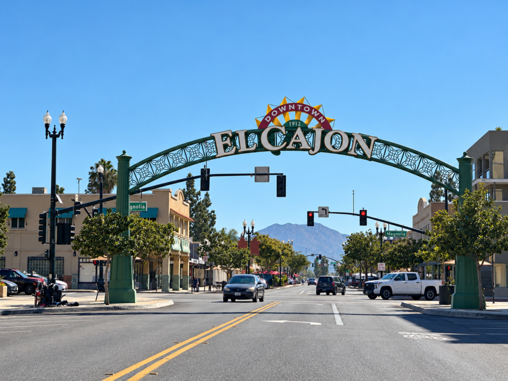 Downtown El Cajon arch in El Cajon, California